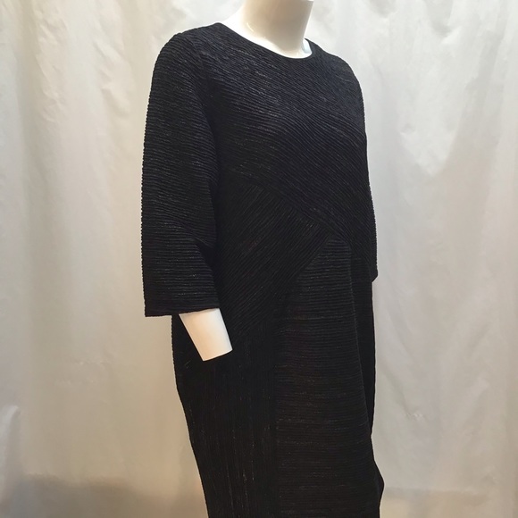 🆕NEW! Black Silver and Gold Metallic Sheath Dress - Picture 12 of 16